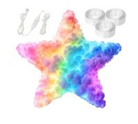 Lámpara LED 3D genérica - Fibra de algodón DIY Lámpara de techo con efectos cambiantes, luces nubes de tormenta DIY, alimentada por USB, Multicolor, Control Remoto efecto Tormenta, para dormitorio