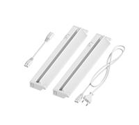 ledscom.de Lámpara LED bajo armario LIWO 35cm, orientable, 476lm c/u, blanco cálido Juego de 2