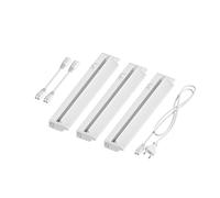 ledscom.de Lámpara LED bajo armario LIWO 35cm, orientable, 476lm c/u, blanco cálido juego de 3