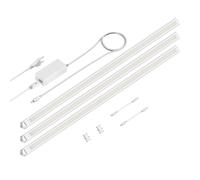 Lámpara LED bajo armario SIRIS blanco mate con conector Montaje en esquina