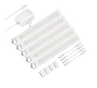 Lámpara LED bajo armario SIRIS blanco mate con conector Montaje en esquina