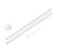 Lámpara LED bajo armario SIRIS blanco mate con conector Montaje en esquina