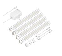 Lámpara LED bajo armario SIRIS blanco mate con conector Montaje en esquina