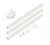 Lámpara LED bajo armario SIRIS blanco mate con conector Montaje en esquina