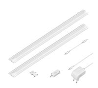 Lámpara LED bajo armario SIRIS blanco mate con detector de movimiento plano