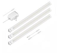 Lámpara LED bajo armario SIRIS blanco mate montaje en esquina plano 50cm c/u [EEK: F]