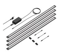 Lámpara LED bajo armario SIRIS negro mate plano 90cm c/u 963lm blanco cálido [EEK: F]