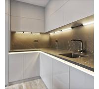 Lámpara LED bajo mueble OSRAM Linear Angle, negra, sensor, 35 cm