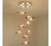Lámpara Led Cerámica Postmoderna Cristal Redondo Espiral Sala De Estar Luces De Dormitorio, Luces De Escaleras, 60 * 120 Cm Vestíbulo Pasillo Escalera Lámpara De Decoración para El Hogar Halloween