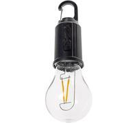 Lámpara LED con batería, 1 pieza, gancho, mosquetón, batería, recargable, regulable, 3000 K, lámpara colgante blanca cálida, iluminación para tienda, camping, balcón, terraza