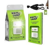 Lámpara Led De Agua Salada,lámpara De Agua Salada Fácil De Usar,luz De Emergencia De Agua Saladas,salt Water Lamp,saltwater Powered Exit Lamp,proporciona Hasta 140 Horas De Luz Para Acampar(A)
