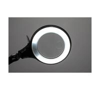 Lámpara LED de aumento con base regulable negra