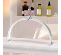 Lámpara LED de escritorio para uñas, luz de media luna plegable con soporte para teléfono para extensiones de belleza y pestañas, ideal para técnicos de uñas y artistas del tatuaje