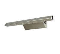 Lámpara LED de espejo con interruptor, lámpara de baño de pared, lámpara para cuadros, luz para cuadros, acero inoxidable, cromo, regulable, A:40,7 cm, 460 lm, 3900 K, LED aplique de pared