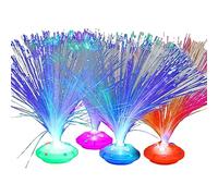 Lámpara LED de fibra óptica que cambia de color, luz nocturna para Año Nuevo, Navidad, fiesta, vacaciones, decoración del hogar, luces de fibra óptica para fuente de coche, varita probadora de niños