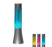 Lámpara LED de lava con purpurina que cambia de color, luz de fiesta, crea ambiente, funciona con pilas