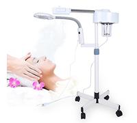 Lámpara LED de lupa, 2 en 1, vaporizador facial, multifunción, spa, humidificador profesional, Beauty Facial Clean Skin Care Tool LED, 5 aumentos, linterna