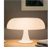 Lámpara Led de mesa con forma de seta for dormitorio de Hotel, decoración for sala de estar, iluminación Retro genial estética, luces de escritorio minimalistas modernas (Color : White, Size : EU Pl