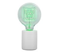 Lámpara LED de neón decorativa de Minecraft Creeper - Bombilla de vidrio E27, regalo oficial para gamers, ideal para dormitorios, casas y salas de juegos - Paladone