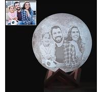 Lámpara LED de noche para niños, con impresión 3D Luz de luna, recargable y regulable, para mesita de noche y Escritorio (3 Farbe,15 CM)