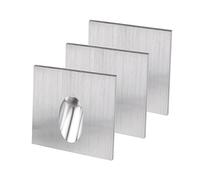 Lámpara LED de pared, empotrable, con bombillas de 1 W y CA de 100 a 245 V con luz blanca fría, conjunto de 3 unidades. Ideal para escaleras, porches, sótanos y caminos