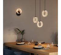 Lámpara LED de pared OSRAM Decor Circle, CCT, negro True