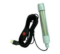 Lámpara LED de pesca subacuática con luz de onda verde para calamar crappie para sábado noche equipo de pesca portátil recargable blanco amarillo azul colores de larga duración para la duración de la