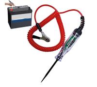 Lámpara LED de prueba - 5-90 V probador de voltaje con un cable de resorte extendido - Dispositivo para probar circuitos eléctricos, adecuado para sedán, camionetas, remolques, caravanas y para