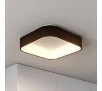 Lámpara LED de techo Aleksi de Arcchio, 45 x 45 cm, negra, CCT True