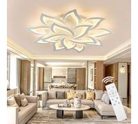 Lámpara LED de techo con APP regulable, 100-200W lámpara de saló dormitorio con mando a distancia cambio de color lámpara de techo, moderna ahorro de energía iluminación de techo para salón habitación