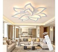 Lámpara LED de techo con APP regulable, 80-160W lámpara de saló dormitorio con mando a distancia cambio de color lámpara de techo, moderna ahorro de energía iluminación de techo para salón habitación