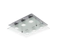 - Lámpara LED de techo de 3 Step Dimming regulable gu10 led rectangular Eglo 75342 Níquel Lámpara