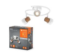 Lámpara LED De Techo Decoración Spot Cork Blanco 3x 3,4W GU10 690lm Cálido Ra >