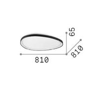 Lámpara LED de techo IDEAL LUX Gemini, blanca, 81 cm, 2700 K, encendido/apagado