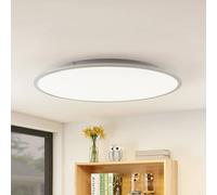 Lámpara LED de techo Lindby Narima, 4.000 K, Ø 80 cm, plata