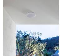 Lámpara LED de techo para exterior Doki de Lindby, 26 cm, blanca, plástico