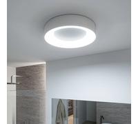 Lámpara LED de techo Paulmann HomeSpa Casca Ø40cm, blanco/aluminio, IP44