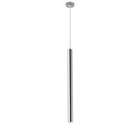 Lámpara LED de tubo largo SEMANHUA for isla de cocina, lámpara cilíndrica de un solo cabezal, lámpara de aluminio plateada, lámpara for dormitorio (Color : Warm Light, Size : Height-30cm)