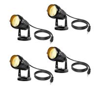 Lámpara LED decorativa de 5 W - Luz descendente para exteriores, resistente al agua IP65, para patio, jardín, camino, pared, iluminación interior y exterior, 4 unidades, color verde, 110110 (5 W)
