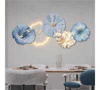 Lámpara LED Decorativa para Colgar en la Pared: Moderna Pintura en Relieve 3D con Enchufe para Sala de Estar y Dormitorio.