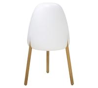 New Garden Lámpara LED decorativa Rocket 70 (9 W, Blanco/Madera, L x An x Al: 38 x 38 x 70 cm, Blanco cálido)
