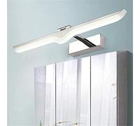 Lámpara Led Del Baño Lámpara Del Espejo Del Baño Impermeable, 240 Lámpara Giratoria Del Gabinete Del Espejo Lámpara de Pared de Acero Inoxidable 3000K Luz de Maquillaje/42Cm9W