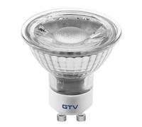 Lámpara LED GTV foco GU10 4000K blanco neutro, brillante - sin parpadeo, duradera - para iluminación LED en casa, oficina y taller
