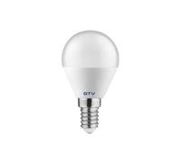 Lámpara LED GTV vela E14 4000K blanco neutro, brillante - sin parpadeo, duradera - para iluminación interior en cocina, dormitorio y salón