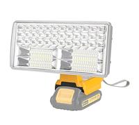 Lámpara LED inalámbrica de 4200 lm, compatible con batería de litio Dewalt de 18V, luz de trabajo de 18V para camping, reparación de automóviles, iluminación de emergencia y lugar de trabajo
