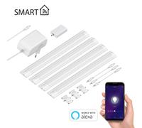 Lámpara LED inteligente para debajo del armario SIRIS blanco mate Controlador [EEK: F]