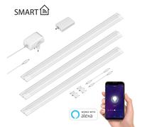 Lámpara LED inteligente para debajo del armario SIRIS blanco mate Controlador