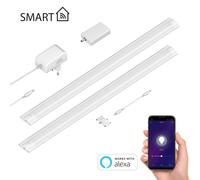 Lámpara LED inteligente para debajo del armario SIRIS blanco mate Controlador