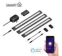 Lámpara LED inteligente para debajo del armario SIRIS negro mate Controlador