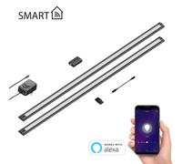 Lámpara LED inteligente para debajo del armario SIRIS negro mate Controlador